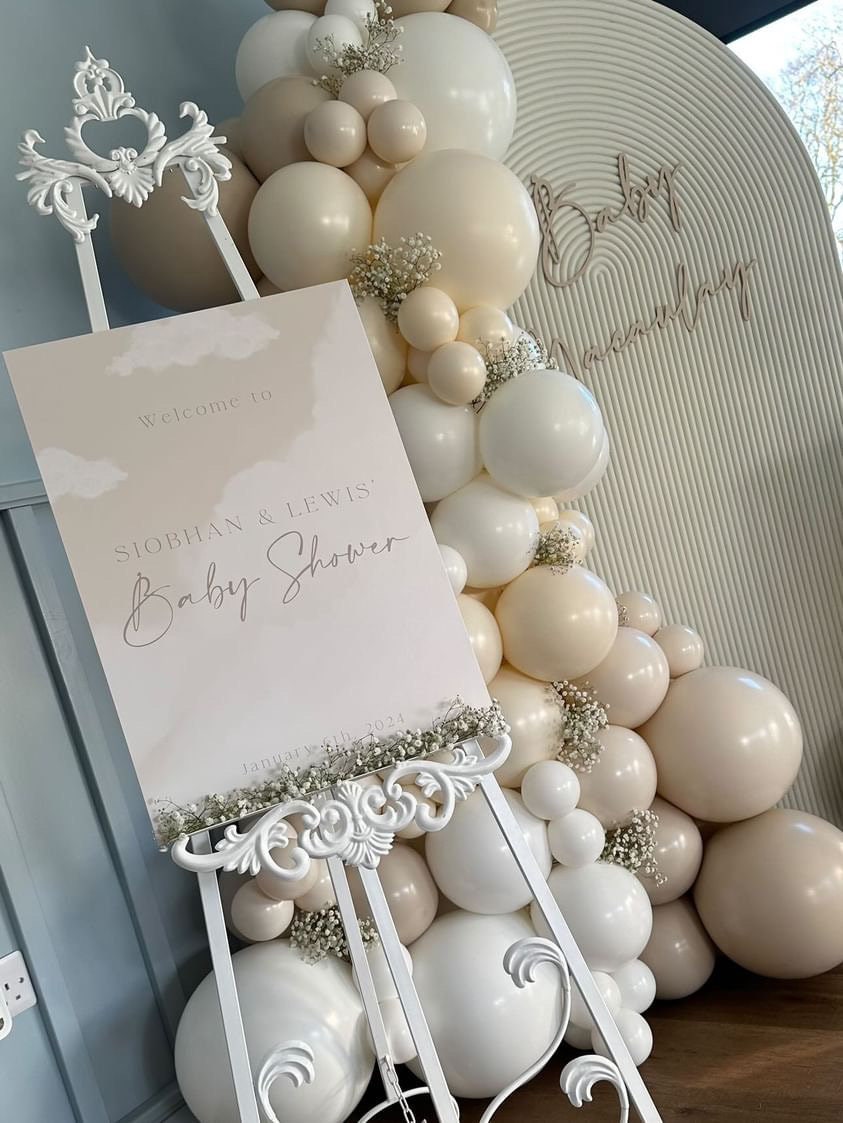 Neutral Baby Shower Welcome Sign, Cloud Baby Shower Sign, Gender Neutral Baby Shower, Minimalist Baby Shower Sign, Unisex Baby Shower