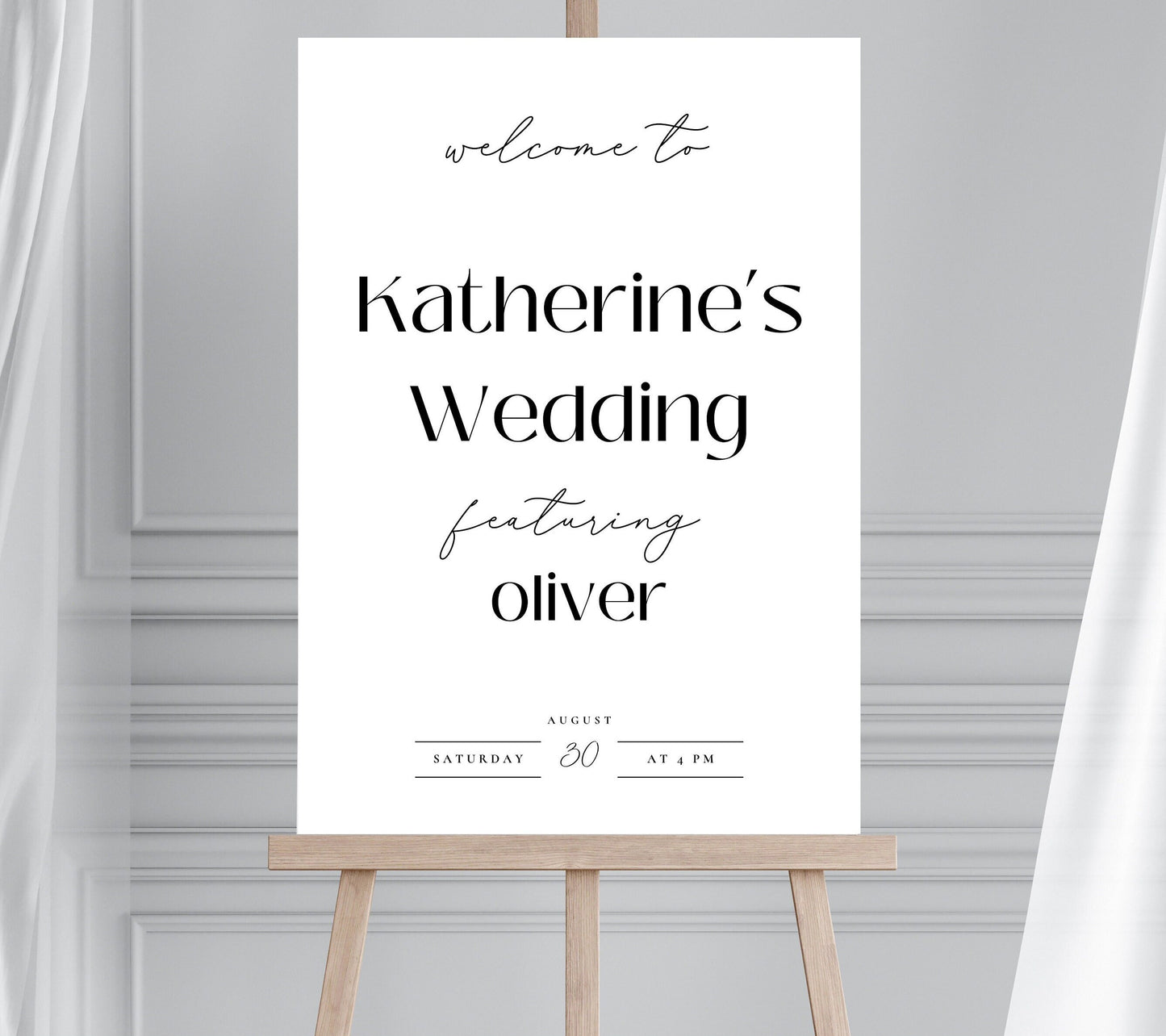 Featuring Husband Wedding Welcome Sign, Featuring Wedding Welcome Sign, Funny Wedding Sign, Featuring The Husband, Wife's Wedding
