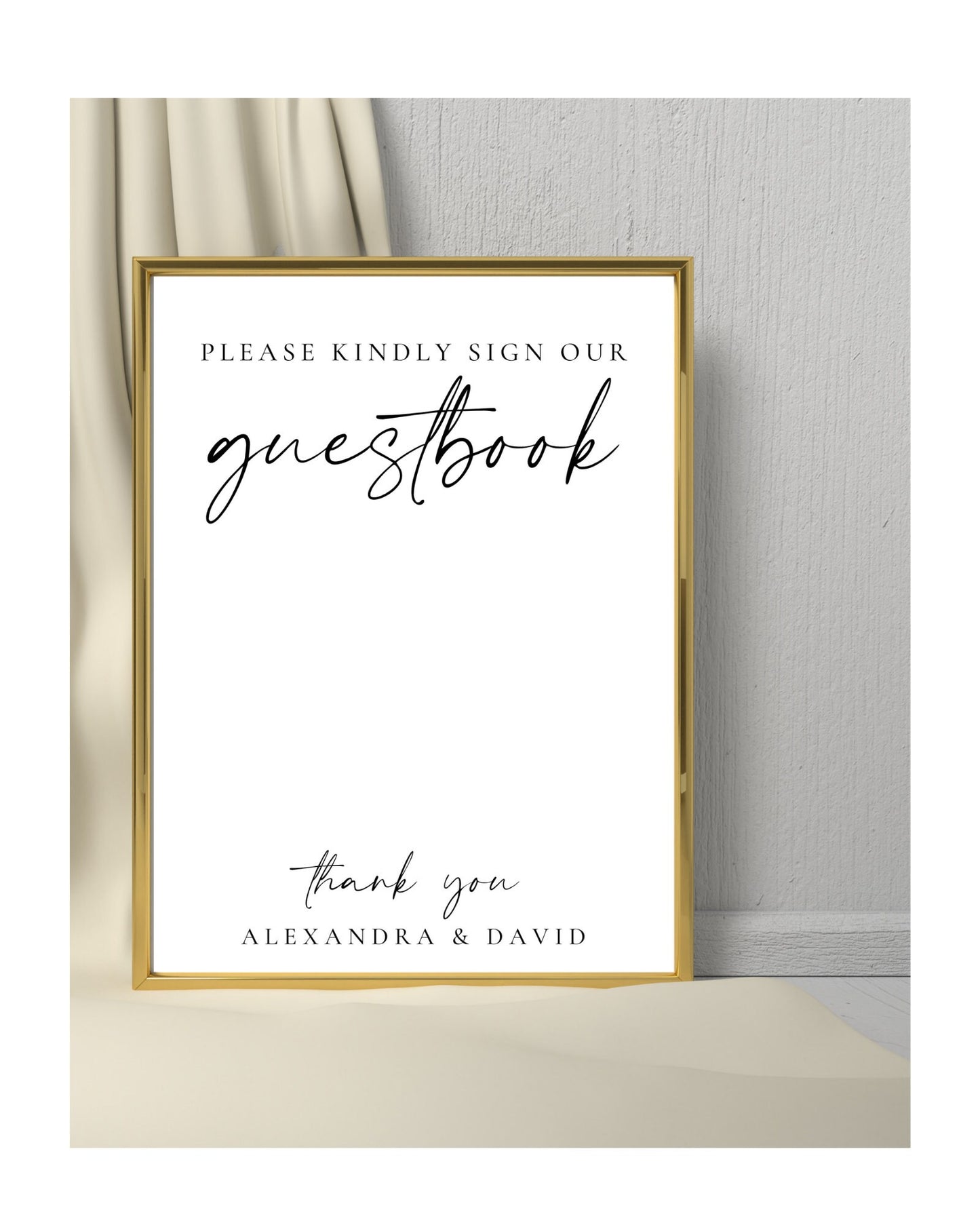 Wedding guestbook sign, sign our guestbook, guestbook table sign, please sign our guest book