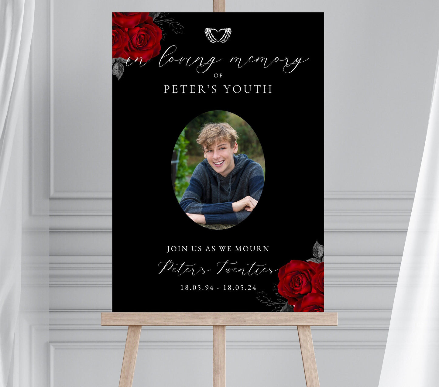 Death to my twenties party sign, RIP to my thirties, forties, fifties, RIP 20's, 30's, Funeral Themed Party, Mourning Youth Birthday Sign