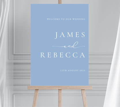 Modern Wedding Welcome Sign, Minimalist Wedding Signage, Calligraphy Welcome Sign, Large Welcome Sign, Script Welcome Sign