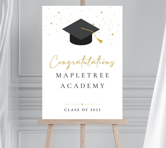 Class of 2025 Graduation Welcome Sign, We Did It Graduation Party Printed Foamex Board, School Leaver Party Poster, Graduation Decorations