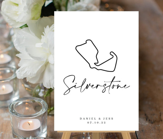 F1 RACETRACK THEMED Wedding Table Numbers, Modern Table Name Sign Grand Prix, Formula 1 Table Names, Car Themed Wedding